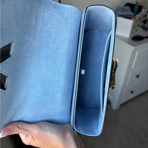 Louis Vuitton Light Blue Crossbody Bag with Gold Accent - Picture 6 of 8